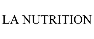LA NUTRITION