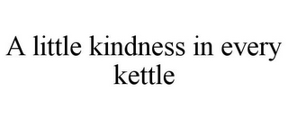 A LITTLE KINDNESS IN EVERY KETTLE