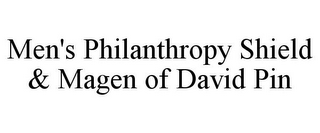 MEN'S PHILANTHROPY SHIELD & MAGEN OF DAVID PIN