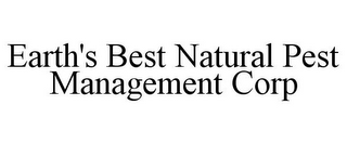 EARTH'S BEST NATURAL PEST MANAGEMENT CORP