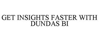 GET INSIGHTS FASTER WITH DUNDAS BI