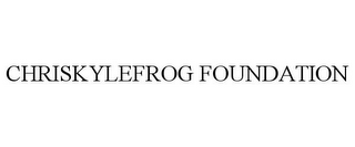 CHRISKYLEFROG FOUNDATION