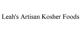 LEAH'S ARTISAN KOSHER FOODS