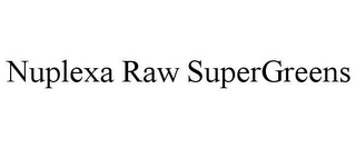 NUPLEXA RAW SUPERGREENS