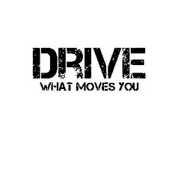 DRIVE WHAT MOVES YOU