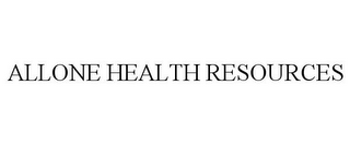 ALLONE HEALTH RESOURCES