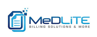 MEDLITE BILLING SOLUTIONS & MORE