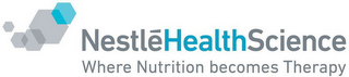 NESTLÉHEALTHSCIENCE WHERE NUTRITION BECOMES THERAPY