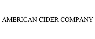 AMERICAN CIDER COMPANY