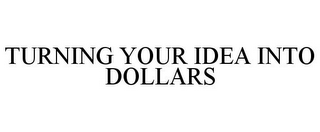 TURNING YOUR IDEA INTO DOLLARS