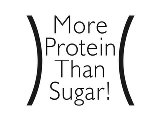 MORE PROTEIN THAN SUGAR!