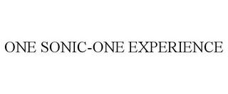 ONE SONIC-ONE EXPERIENCE