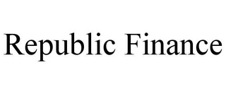 REPUBLIC FINANCE