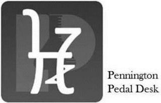 P PENNINGTON PEDAL DESK