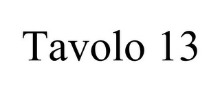 TAVOLO 13