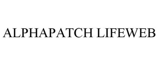 ALPHAPATCH LIFEWEB