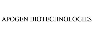 APOGEN BIOTECHNOLOGIES