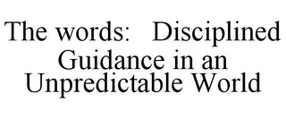 THE WORDS: DISCIPLINED GUIDANCE IN AN UNPREDICTABLE WORLD