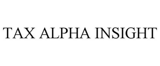 TAX ALPHA INSIGHT