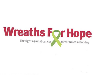 WREATHS FOR HOPE THE FIGHT AGAINST CANCER NEVER TAKES A HOLIDAY