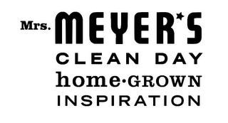 MRS. MEYER*S CLEAN DAY HOME GROWN INSPIRATION