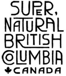 SUPER, NATURAL BRITISH COLUMBIA CANADA