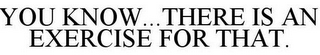 YOU KNOW...THERE IS AN EXERCISE FOR THAT.