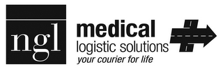 NGL MEDICAL LOGISTIC SOLUTIONS YOUR COURIER FOR LIFE