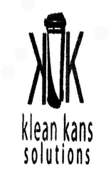 K K KLEAN KANS SOLUTIONS