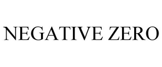 NEGATIVE ZERO