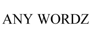 ANY WORDZ