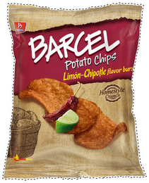 B BARCEL BARCEL POTATO CHIPS LIMÓN-CHIPOTLE FLAVOR BURST HOMESTYLE CRUNCH