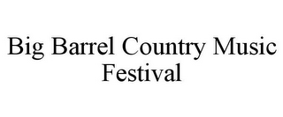 BIG BARREL COUNTRY MUSIC FESTIVAL