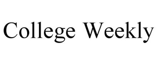 COLLEGE WEEKLY