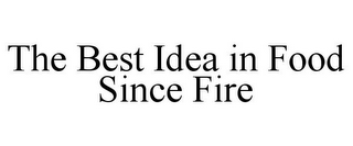 THE BEST IDEA IN FOOD SINCE FIRE