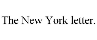 THE NEW YORK LETTER.