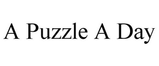 A PUZZLE A DAY