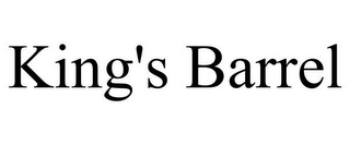 KING'S BARREL