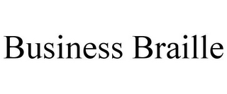 BUSINESS BRAILLE