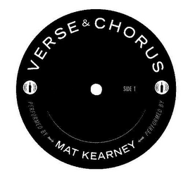 VERSE & CHORUS SIDE 1 PERFORMED BY MAT KEARNEY