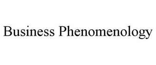 BUSINESS PHENOMENOLOGY