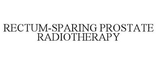 RECTUM-SPARING PROSTATE RADIOTHERAPY