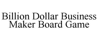 BILLION DOLLAR BUSINESS MAKER BOARD GAME