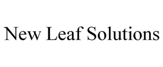 NEW LEAF SOLUTIONS