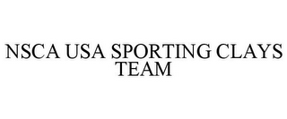 NSCA USA SPORTING CLAYS TEAM