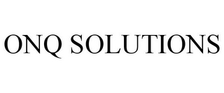 ONQ SOLUTIONS