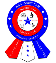 ALL AMERICAN STUDENT CLASSIC GRADES 5-6 GRADES 7-8 TEN STAR EVENT ACADEMICS ATHLETICS