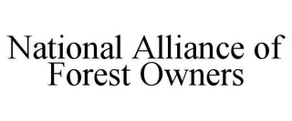 NATIONAL ALLIANCE OF FOREST OWNERS