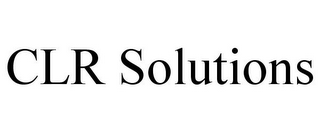 CLR SOLUTIONS