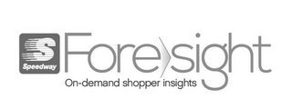 S SPEEDWAY FORESIGHT ON-DEMAND SHOPPER INSIGHTS